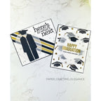 CZ Design Stamps and Dies Grad Basics set992gb Moments in Time Graduation Cards