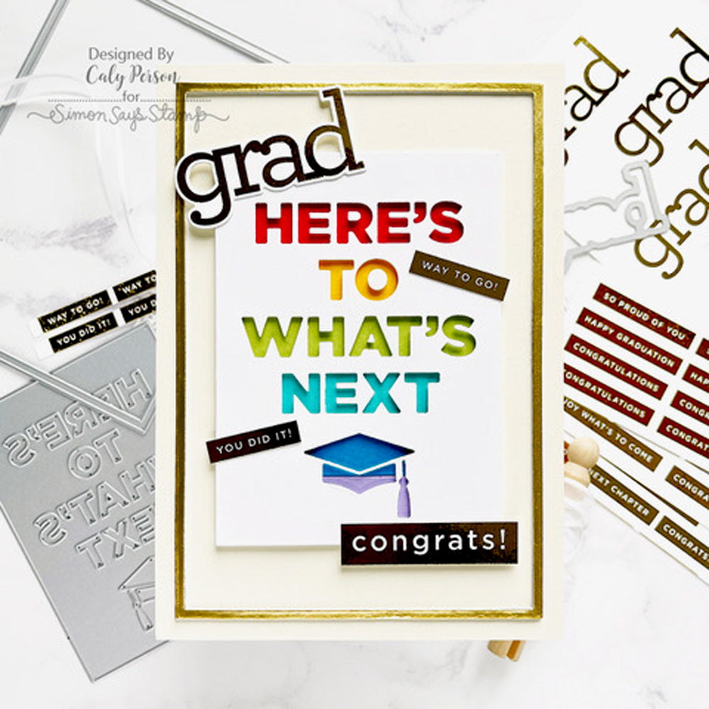 CZ Design Foil Transfer Cards Grad czft006c Celebrate Grad Card | color-code:ALT01