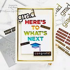 CZ Design Foil Transfer Cards Grad czft006c Celebrate Grad Card | color-code:ALT01