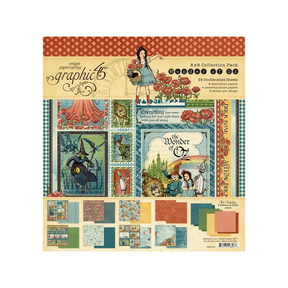 Graphic 45 Wonder Of OZ 8 x 8 Paper Pad 4503120