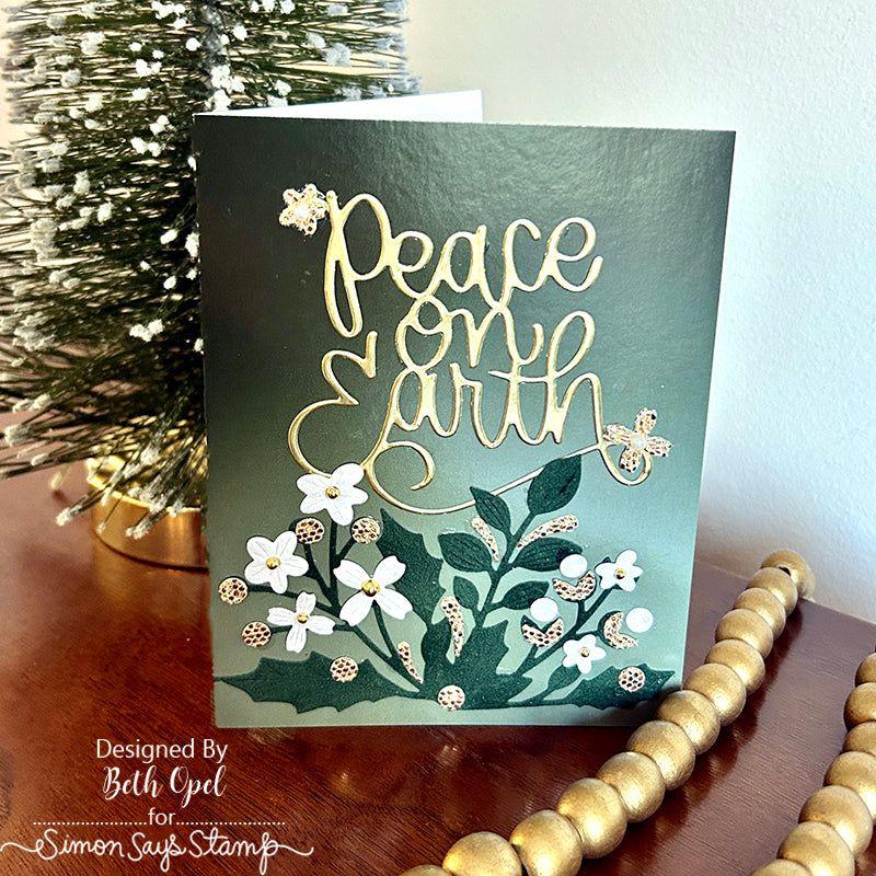 Simon Says Stamp Greenery Swag Wafer Dies s893 All The Joy Christmas Card