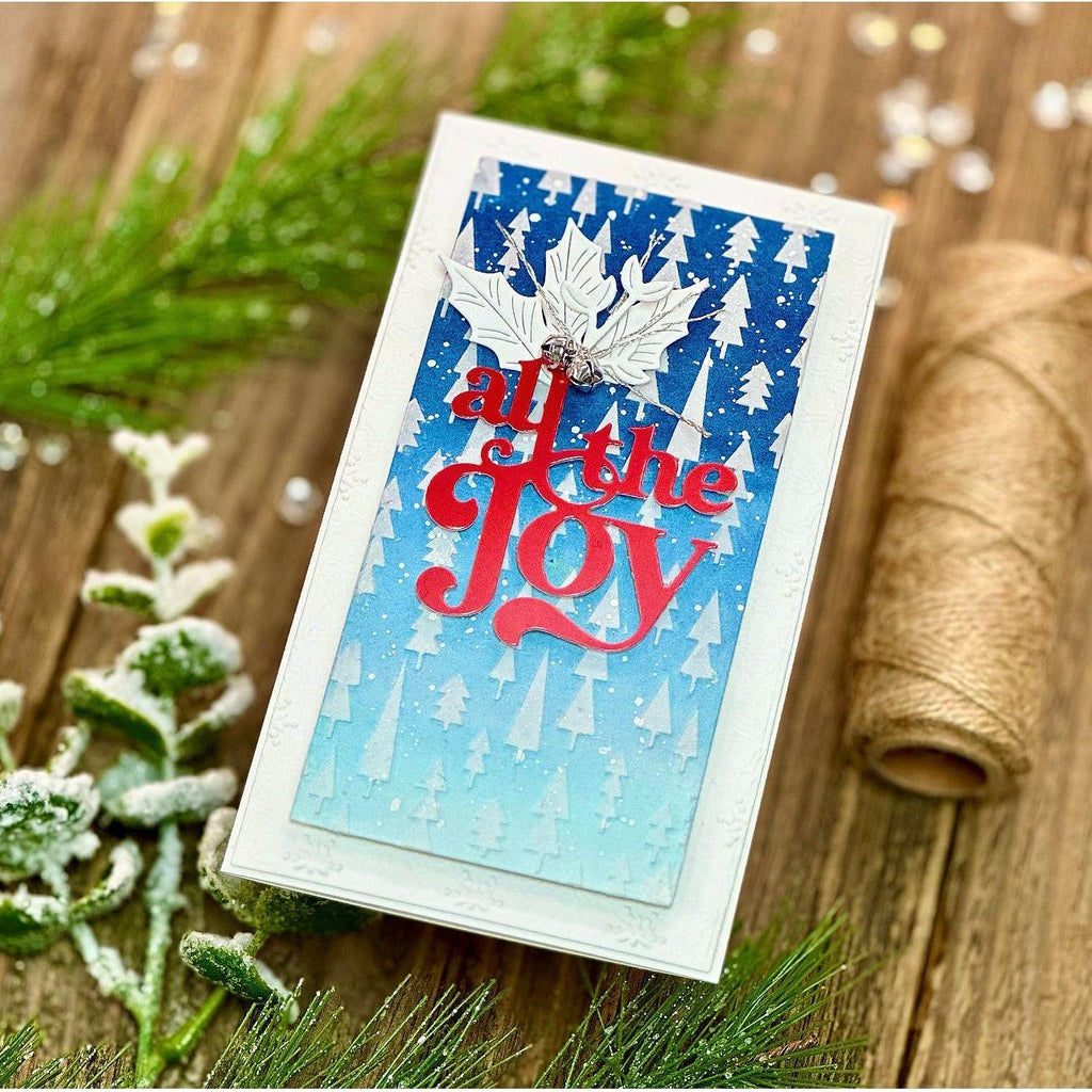 Simon Says Stamp Greenery Swag Wafer Dies s893 All The Joy Christmas Card