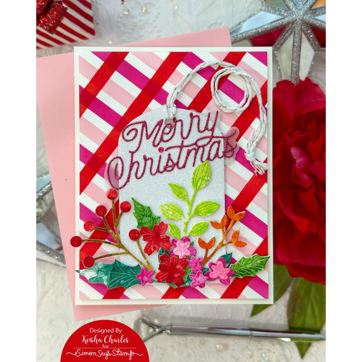 Simon Says Stamp Greenery Swag Wafer Dies s893 All The Joy Christmas Card | color-code:ALT02