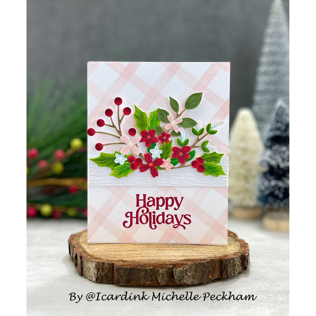 Simon Says Stamp Greenery Swag Wafer Dies s893 All The Joy Christmas Card