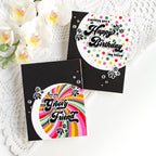 Simon Says Stamp Groovy Wishes Wafer Dies 1450sdc Heart to Heart