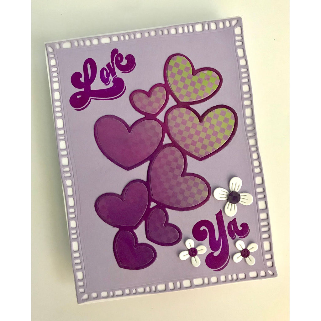 Simon Says Stamp Groovy Wishes Wafer Dies 1450sdc Heart to Heart