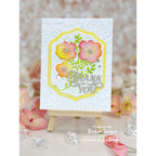 Simon Says Stamp Groovy Flowers Wafer Dies s1021 Happy Camper Thank You Card