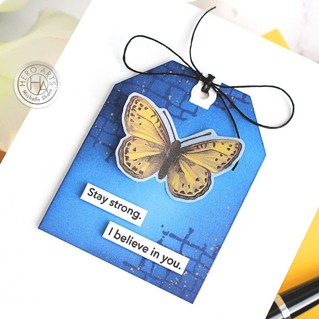Hero Arts Nesting TAG DIES DI197 butterfly