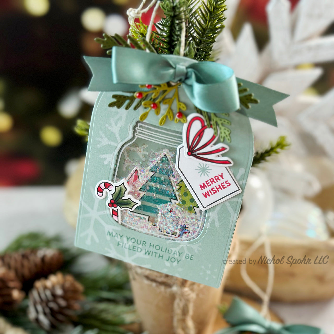Pretty Pink Posh Holiday Stockings Clear Stamps shaker tag | color-code:ALT01