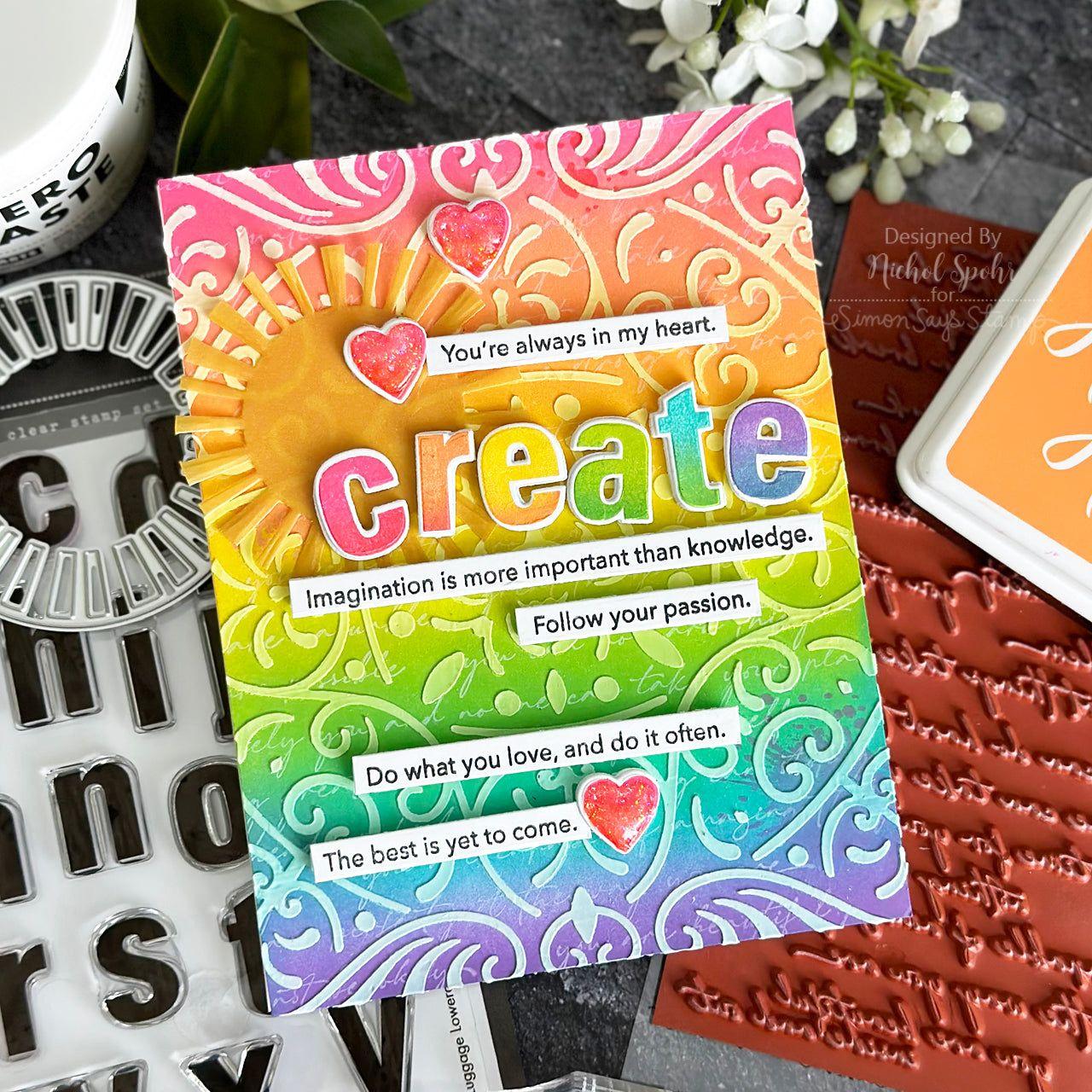 Hero Arts Fancy Cuts Die SENTIMENT STRIP DF087 Create | color-code:ALT01