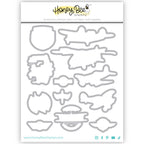 Honey Bee Born To Fly Stamp And Die Bundle outlined dies