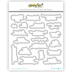 Honey Bee Plane Awesome Stamp And Die Bundle die outlines