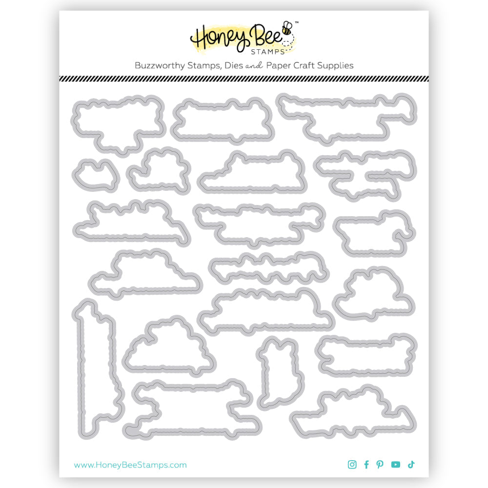 Honey Bee Plane Awesome Stamp And Die Bundle die outlines