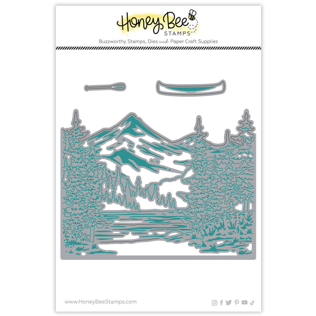 Honey Bee Lakeside Scene Builder Die Set hbds-lksdsb in package