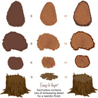 Honey Bee Lovely Layers Slice And Stump Die Set hbds-llslst layering instructions