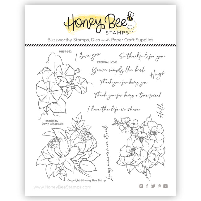 Honey Bee Eternal Love Clear Stamps hbst-522