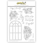 Honey Bee Blooming View Clear Stamps hbst-524