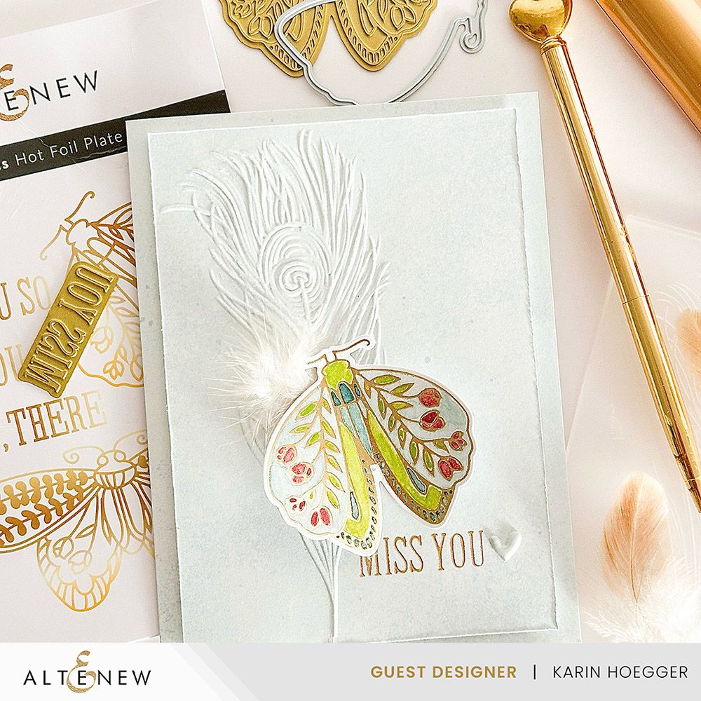 Altenew Floral Moths Dies alt8464die jeweled  moth