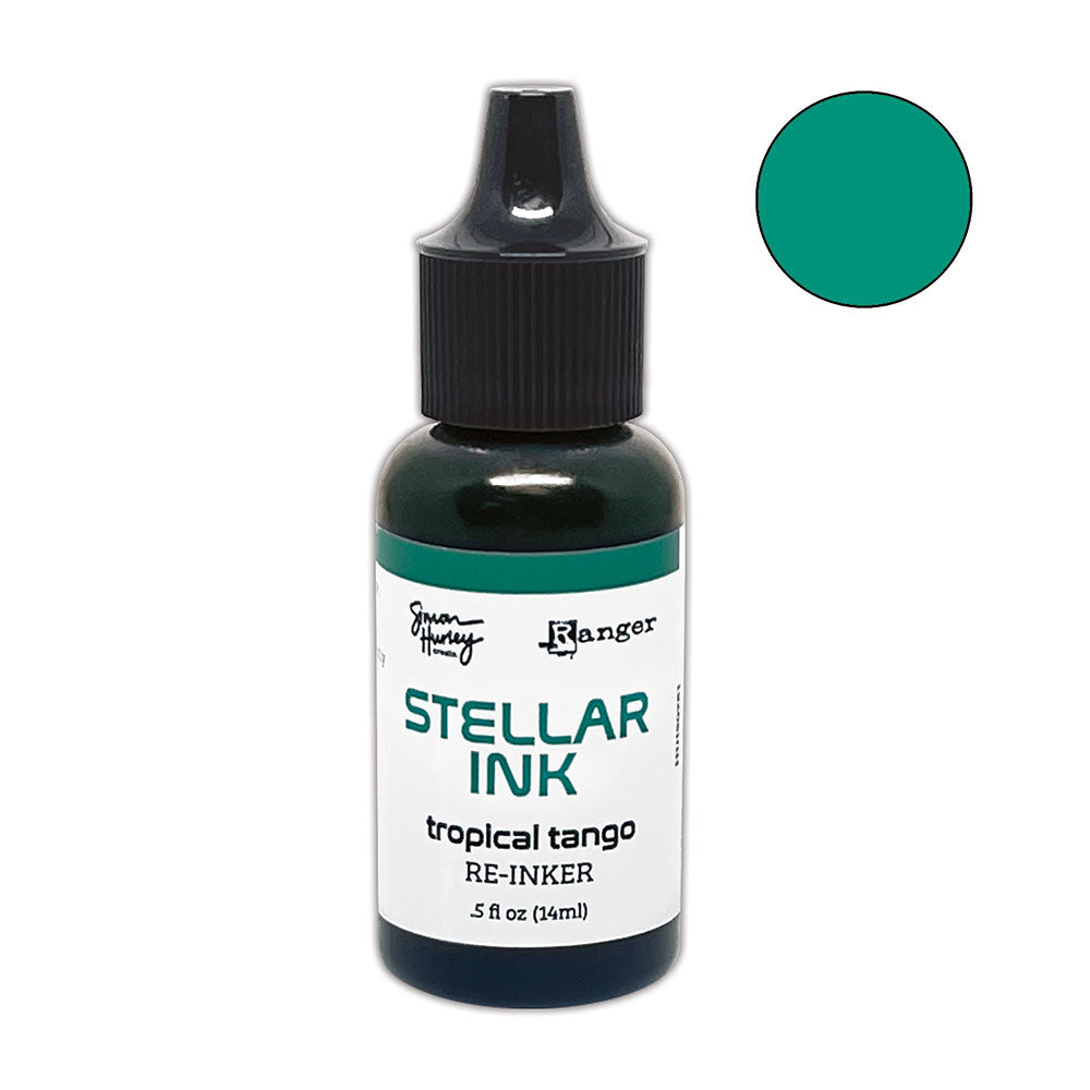 Ranger Simon Hurley Tropical Tango Stellar Ink Pad And Reinker Bundle