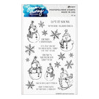 Spellbinders Simon Hurley Sketched Snowmen Coordinating Etched Dies s6-242 stamps