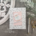 Simon Says Stamp Embossing Folder Halftone Dots sf543 Beautiful Moments Easter Card