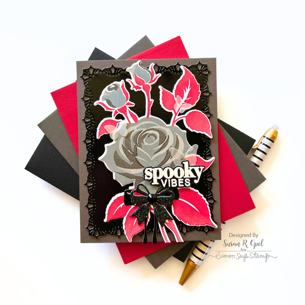 CZ Design Stamps and Dies Halloween Basics set1057hb STAMPtember Halloween Card