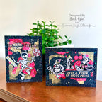Tim Holtz Halloween Doodles Stamps with Simon Says Stamp Dies Bundle sethd25 Halloween Cards