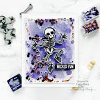 Tim Holtz Halloween Doodles Stamps with Simon Says Stamp Dies Bundle sethd25 Halloween Card | color-code:ALT03
