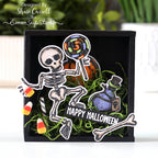 Tim Holtz Halloween Doodles Stamps with Simon Says Stamp Dies Bundle sethd25 Halloween Decor