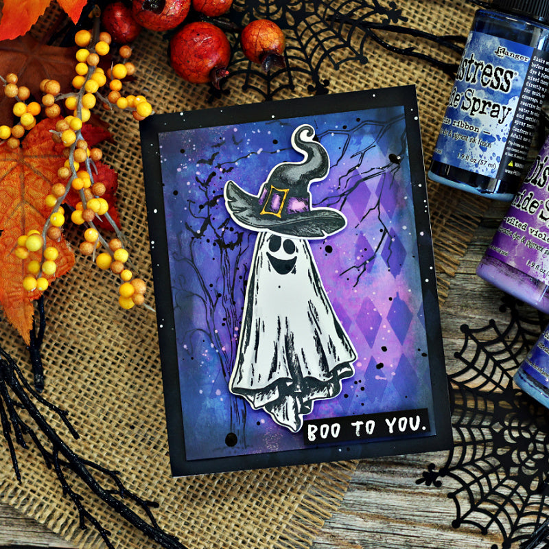 Tim Holtz Halloween Doodles Stamps with Simon Says Stamp Dies Bundle sethd25 Halloween Card | color-code:ALT04