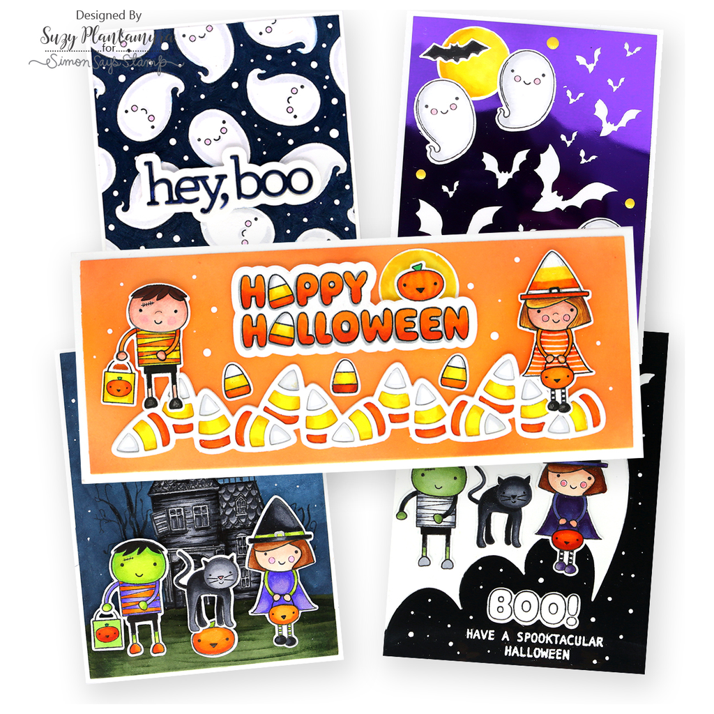 Simon Says Stamps and Dies Halloween Friends set822hf Cheering for You Halloween Cards | color-code:ALT03