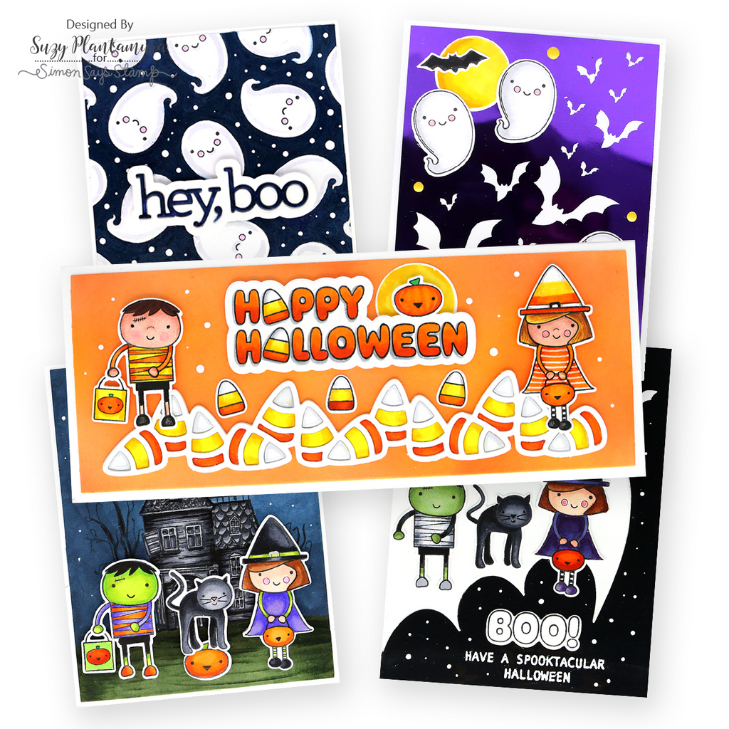 Simon Says Stamp Halloween Friends Wafer Dies 1121sdc Cheering for You Halloween Cards | color-code:ALT02