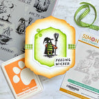 Tim Holtz Halloween Sketchbook Stamps with Simon Says Stamp Dies Bundle seths25 Halloween Card | color-code:ALT04