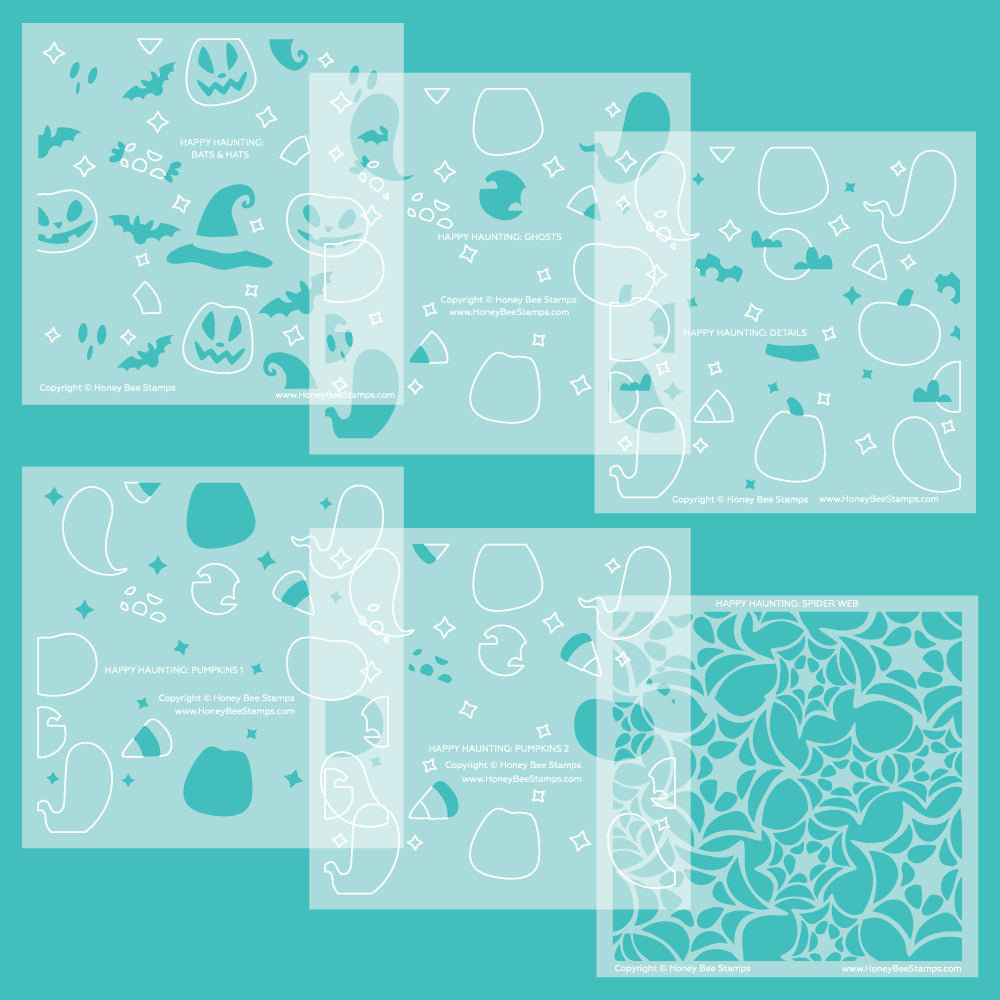 Honey Bee Happy Haunting Stencils And Dies Bundle