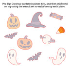 Honey Bee Happy Haunting Dies hbds-haphnt Die Outline Mock Up
