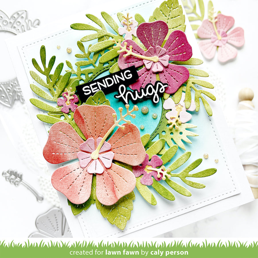 Lawn Fawn SET LONG DISTANCE HUGS Clear Stamps and Dies lfldh | color-code:ALT01