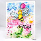 Simon Says Clear Stamps Happy Bee Day 1013ssc Birthday Card