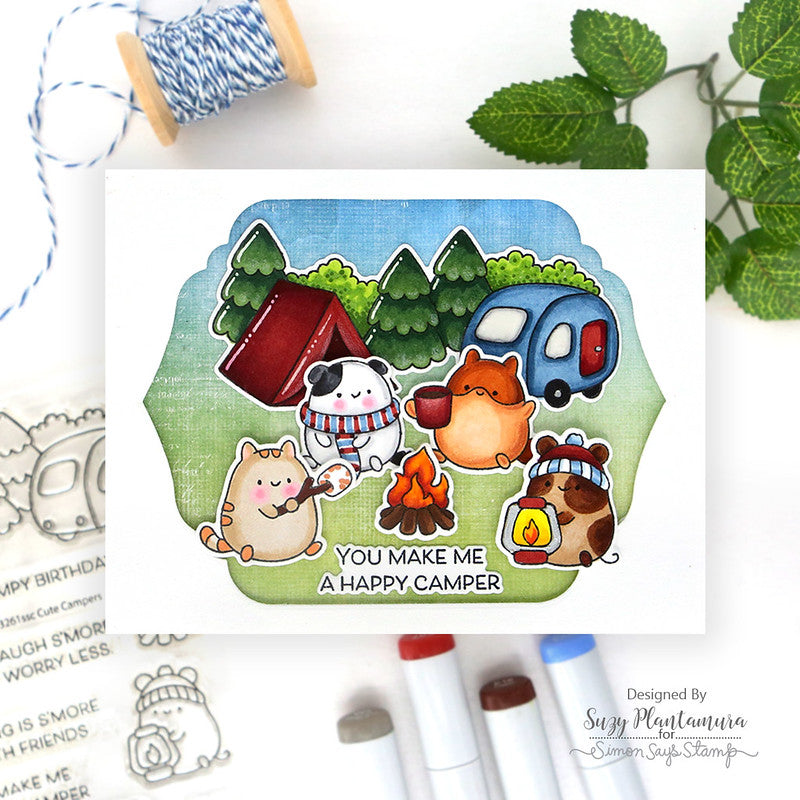 Simon Says Stamps and Dies Cute Campers set1024cc Happy Camper Friend Card | color-code:ALT05