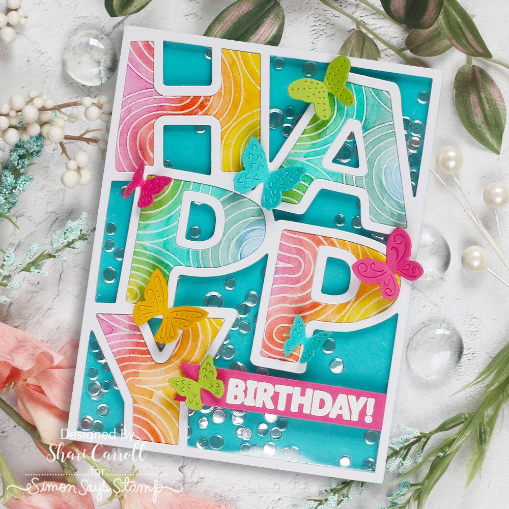Simon Says Stamp Moments in Time Collection I Want It All Stand-Alone Dies set997sa Happy Cover