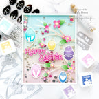 Simon Says Clear Stamps Happy Eggs 3176ssc Rain or Shine Easter Card | color-code:ALT04