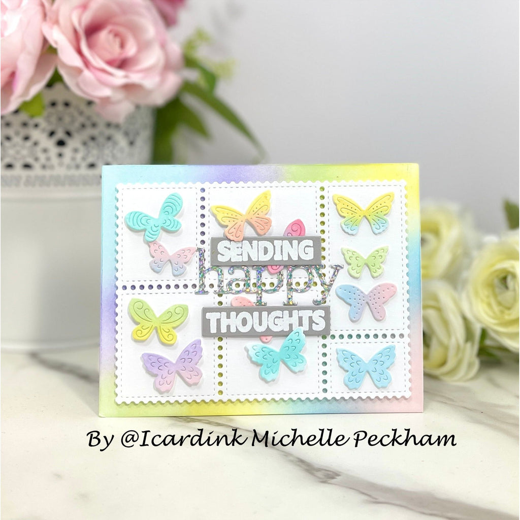 Simon Says Clear Stamps Happy 1211msc Moments in Time Happy Thoughts Card