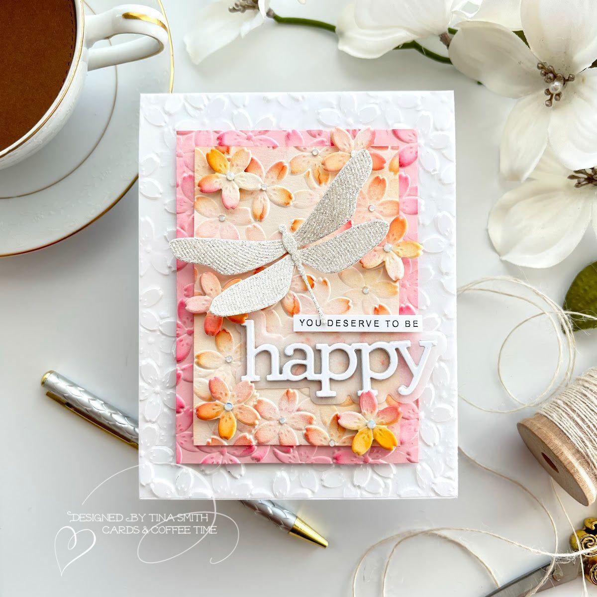 CZ Design Happy Wafer Dies czd232 Be Bold Happy Card | color-code:ALT03