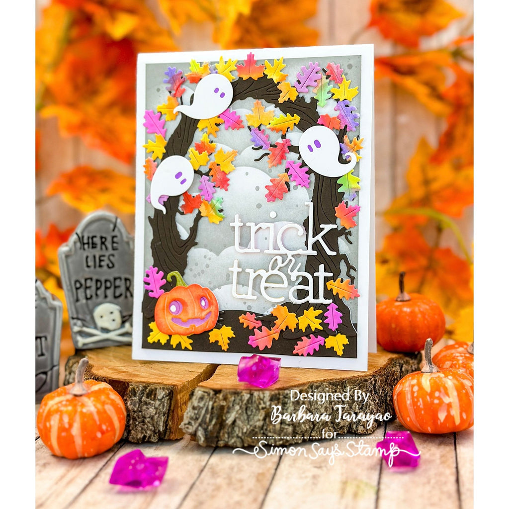 Simon Says Stamp Haunted Pumpkin Wafer Dies s1068 STAMPtember Halloween Card | color-code:ALT02
