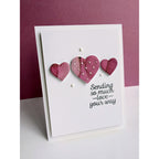 Simon Says Embossing Folder and Cutting Dies Heart Cookies sfd613 Love Card  | color-code:ALT04