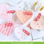 Lawn Fawn Set Heart Pouch and Add-On Dies xoxo
