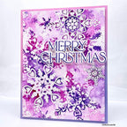 Simon Says Clear Stamps Heartfelt Snowflakes 2133ssc Sweet Wishes Christmas Card 