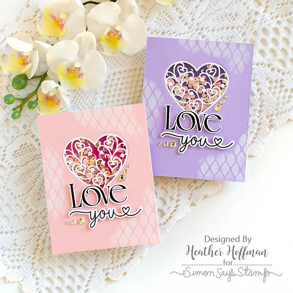 Simon Says Stamp Hearts Aplenty Wafer Dies 1563sd Heart to Heart Love Cards | color-code:ALT03