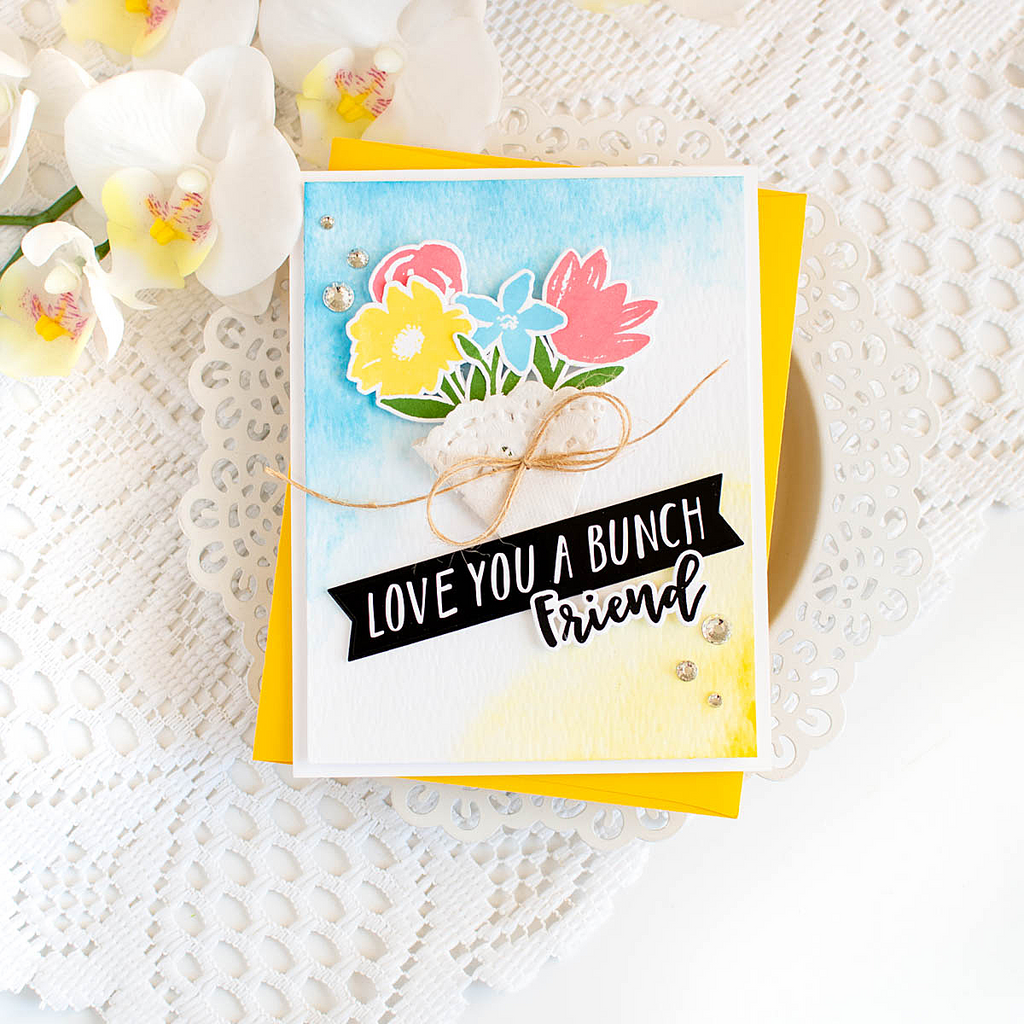 Simon Says Stamp Card Kit of the Month March 2026 Watercolor Bouquet ck0326 Friend Card | color-code:ALT27