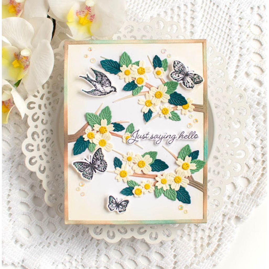 Simon Says Stamp Loving Thoughts Messages 1276sdc Rain or Shine Hello Card | color-code:ALT02