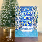 Simon Says Stamp Embossing Folder Heirloom Ornaments sf529 Sugar and Spice Holiday Card